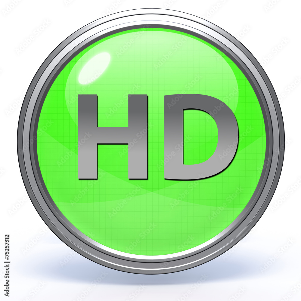 HD circular icon on white background HD circular icon on white background