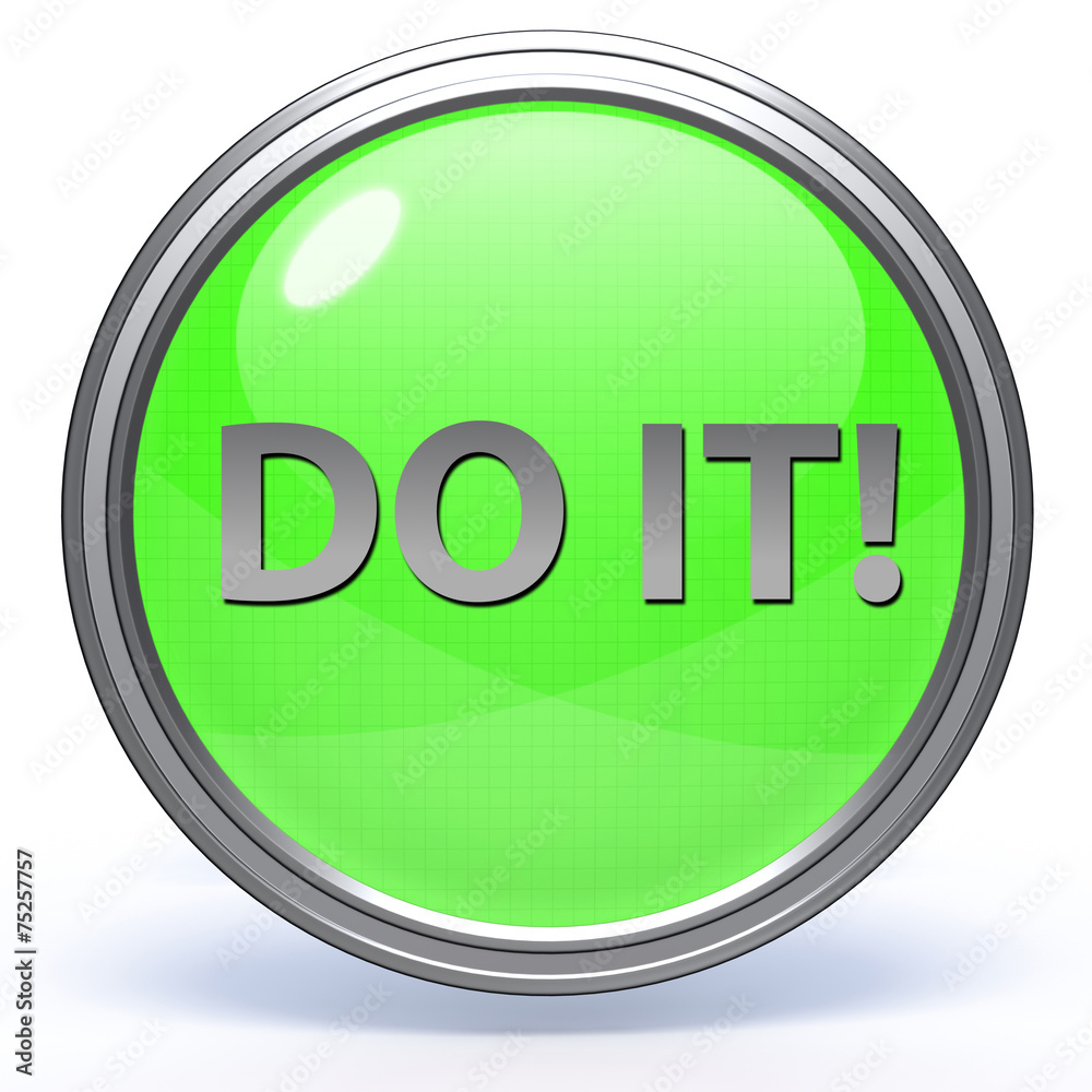 Do it circular icon on white background Do it circular icon on white background
