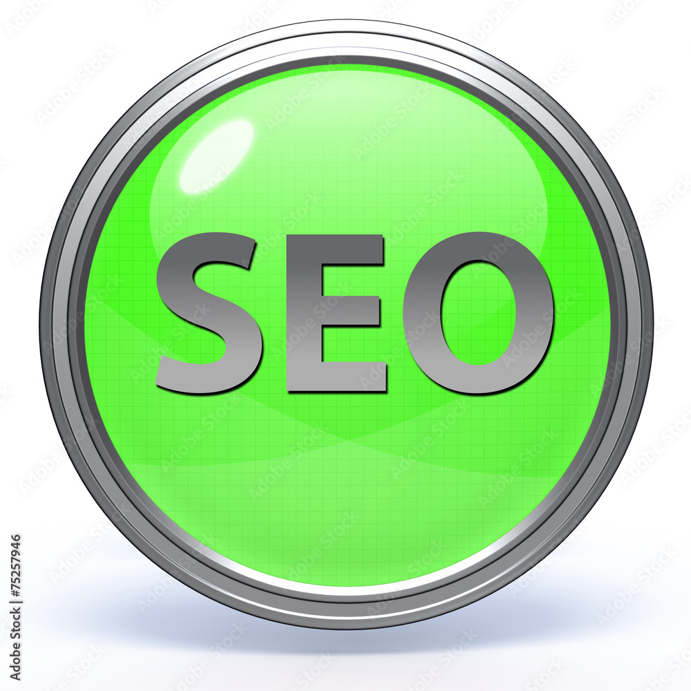 Seo circular icon on white background Seo circular icon on white background