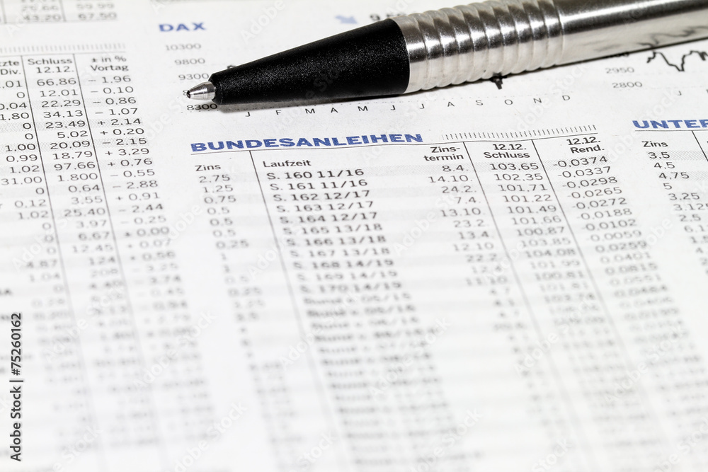 Obraz premium Bundesanleihen