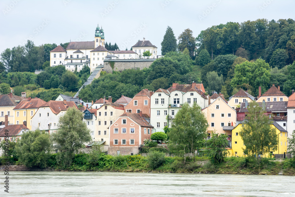 Waterfront of Passau at the River Inn