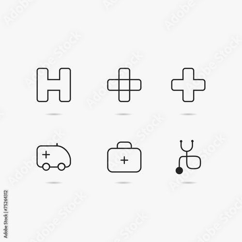 Medical icon set