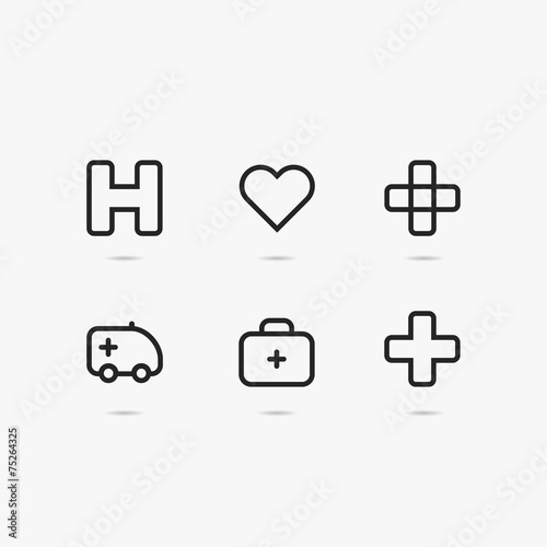 Medical icon set
