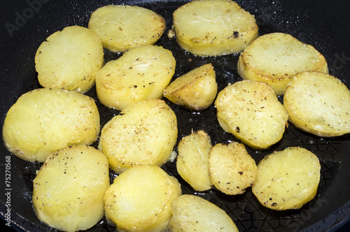 The fried potatoes
