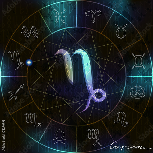 Capricorn astrological symbol