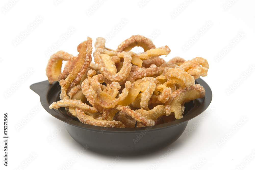 Pork snack,Pork rind, Pork scratchings, Pork crackling appetizer Pork snack,Pork rind, Pork scratchings, Pork crackling appetizer