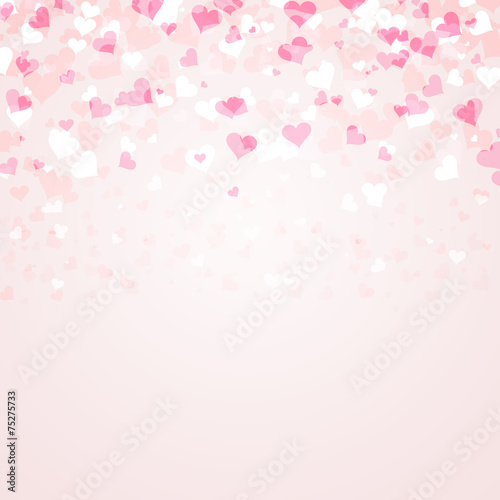 Lovely bright pink color hearts