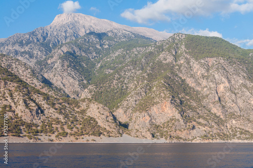 View to the the Pachnes mountain range on Crete