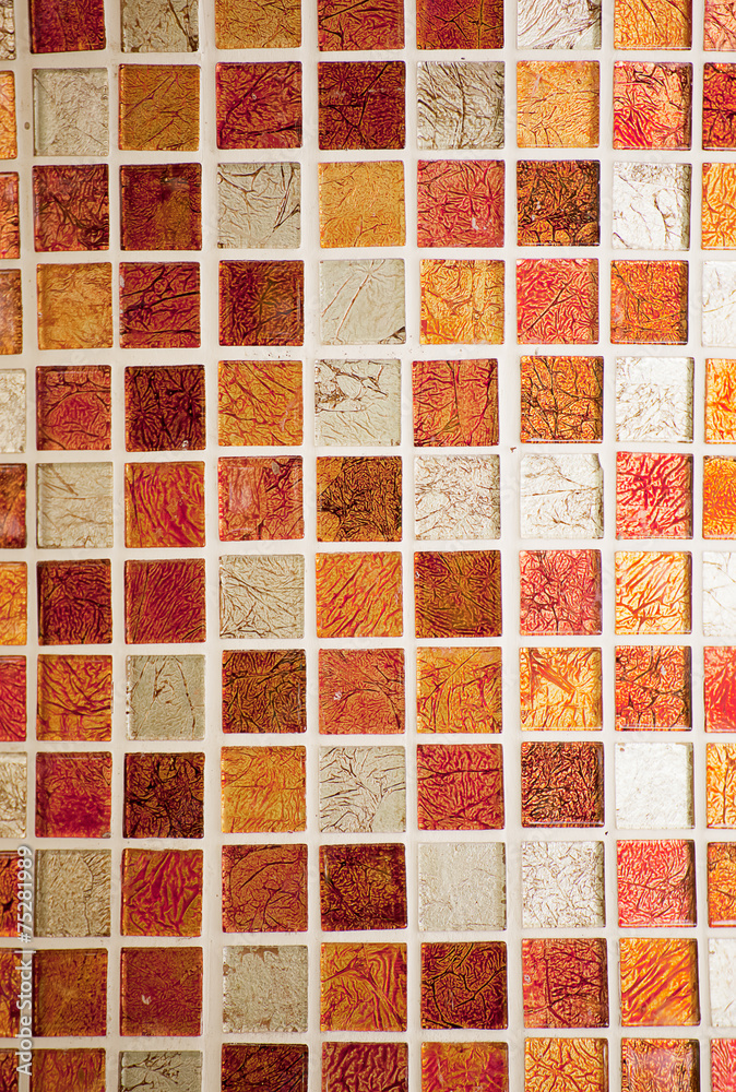Background with colorful tiles.