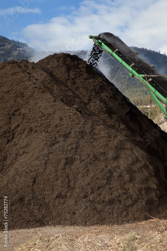 Fotografi Large Scale Compost Pile