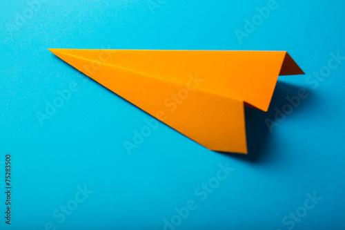 Оrange origami paper