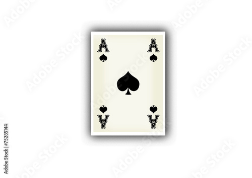 Spielkarte Pik