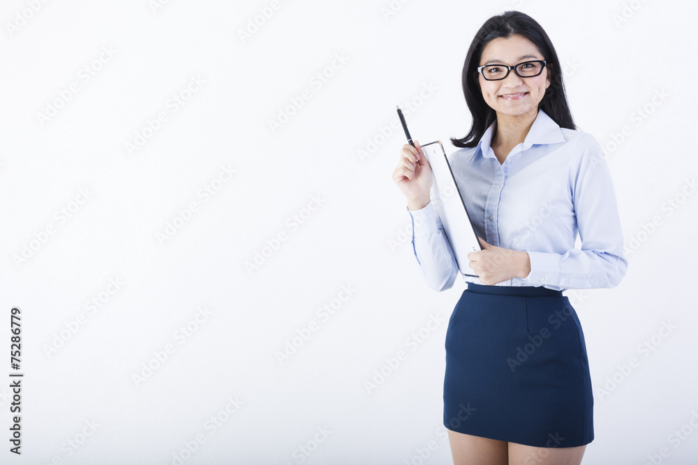 事務職の若い女性 事務職の若い女性