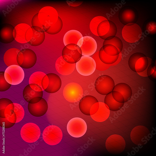 Red bokeh background