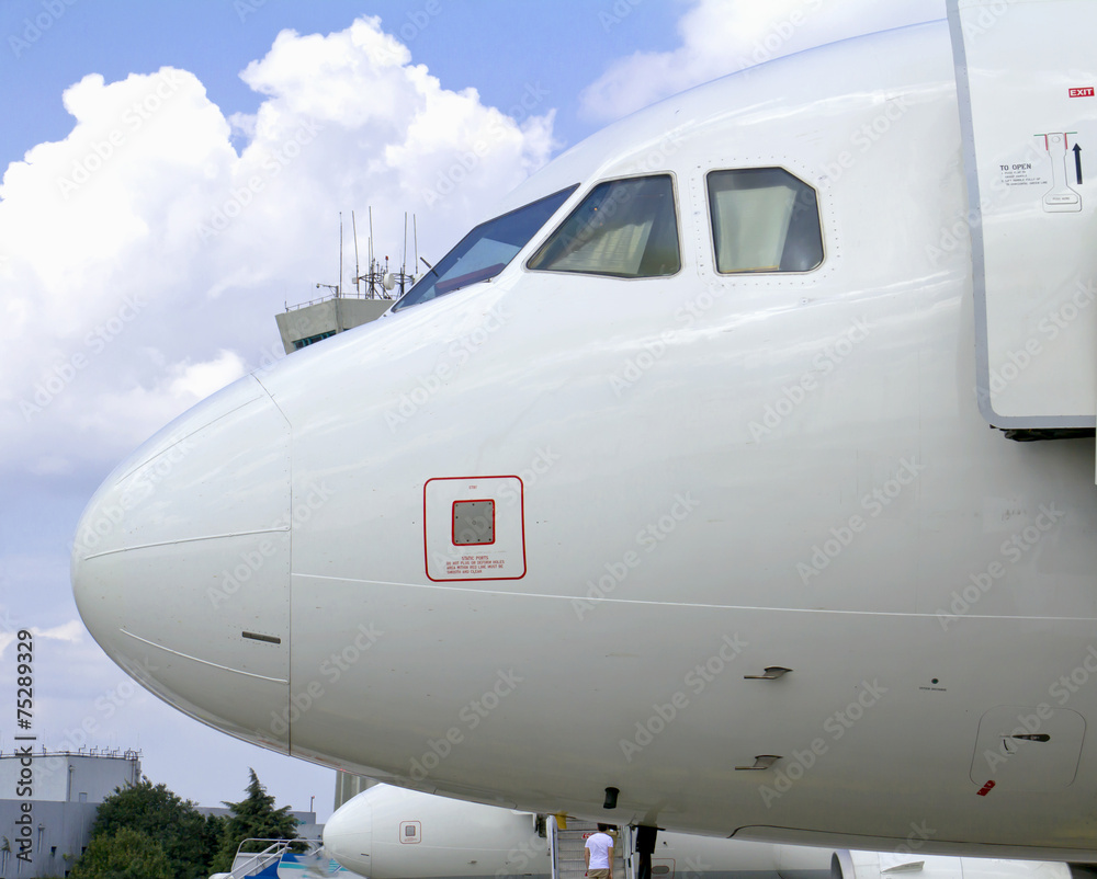 Closeup of Airplane