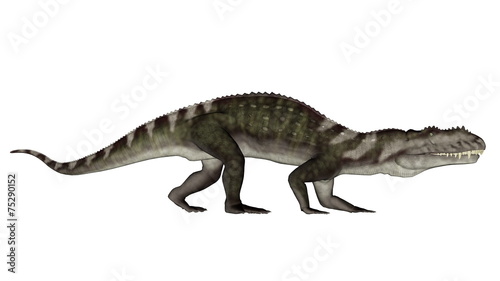 Prestosuchus dinosaur walking - 3D render