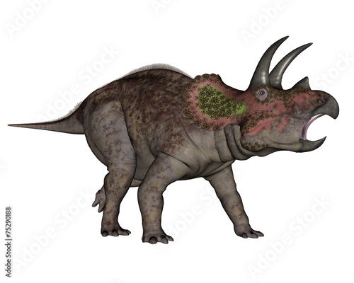 Triceratops dinosaur walking - 3D render © Elenarts