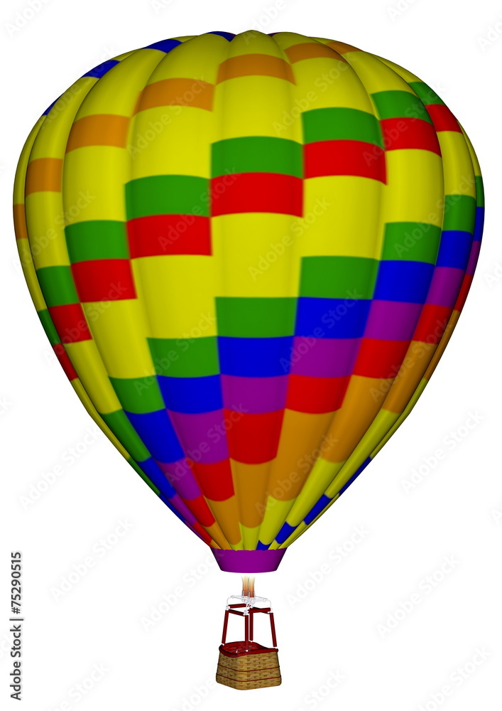 Fototapeta premium Hot air balloon - 3D render