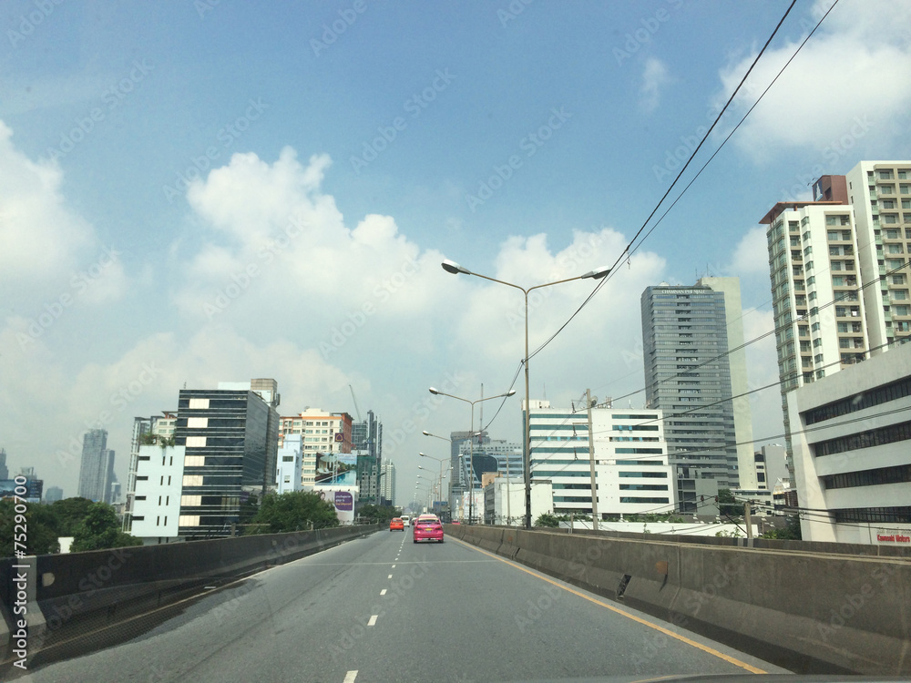 Naklejka premium バンコクの首都高速