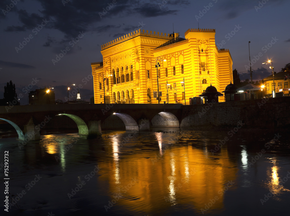 National library,in Sarajevo