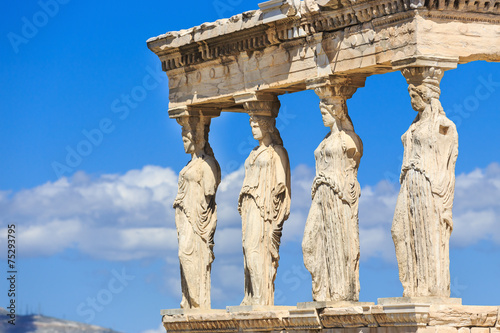 Erechtheion with the Caryatids. Athens, Greece