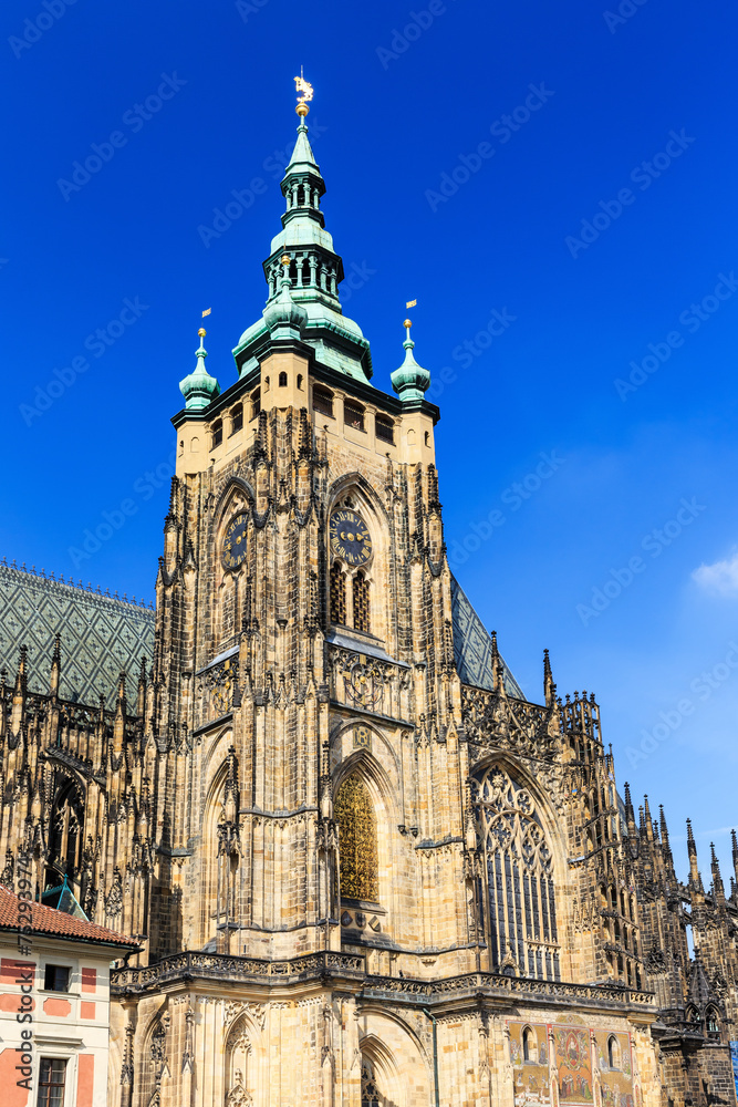 Fototapeta premium St. Vitus Cathedral in Prague, Czech Republic