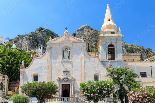 Obraz na płótnie Chiesa di san Giuseppe, in Taormina, Sicily w salonie