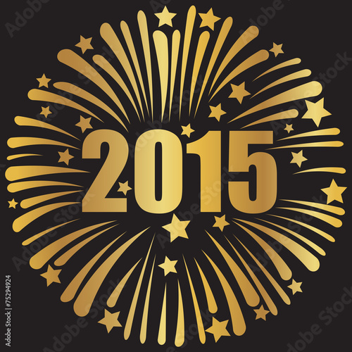happy new year 2015 golden