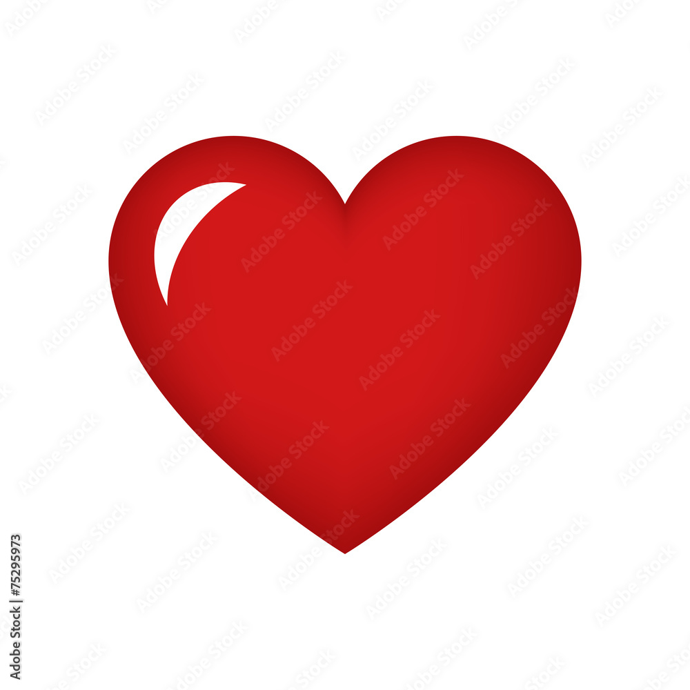 red heart for Valentines day