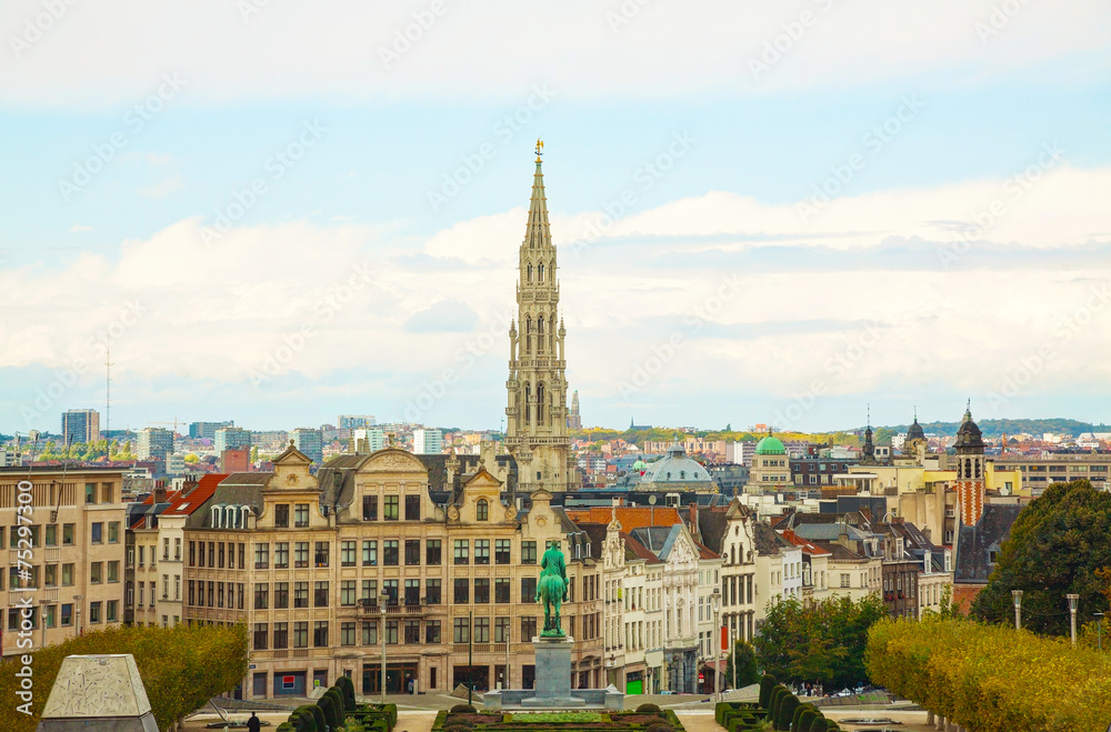 Overview of Brussels, Belgium