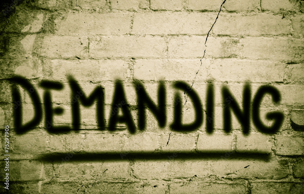 Fototapeta premium Demanding Concept
