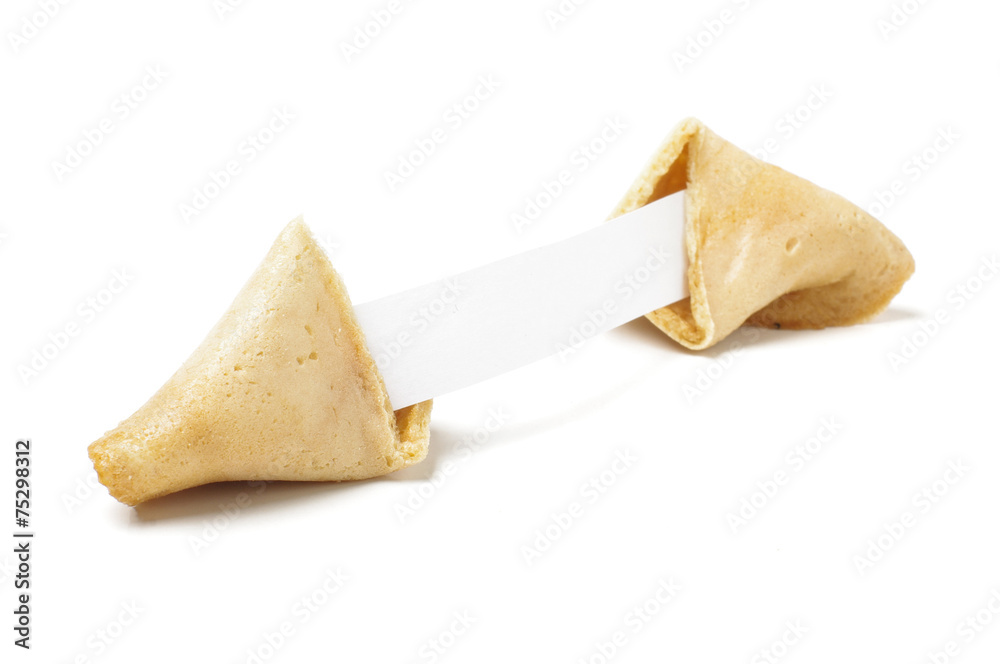 Traditional chinese fortune cookie with wisdom inside Traditional chinese fortune cookie with wisdom inside