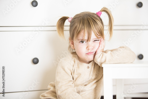 Angry little girl