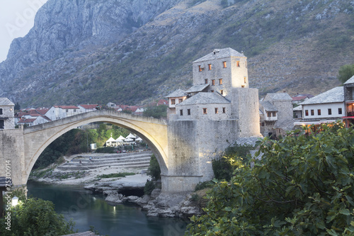Mostar old bridge, Bosnia and Herzegovina.
