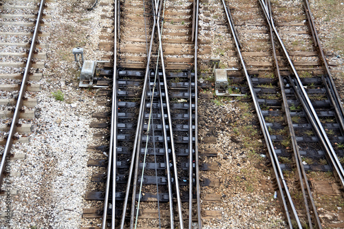 Line of railway crossing