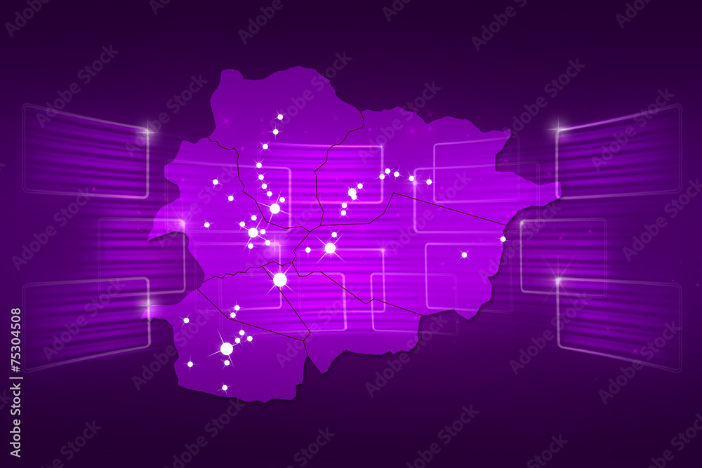 Obraz premium andorra Map World map News Communication purple