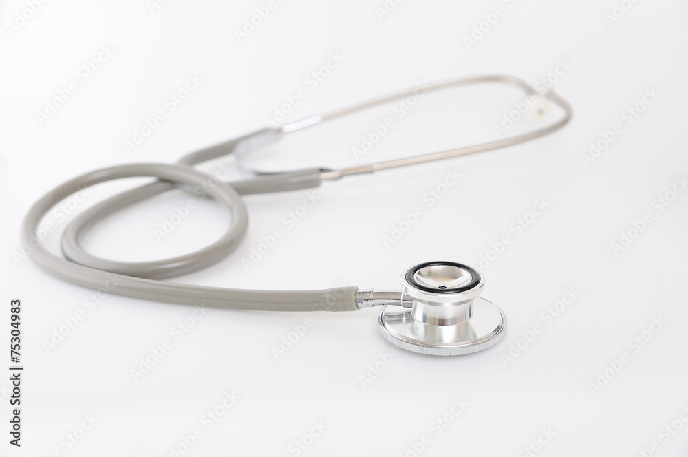 Single Stethoscope, doctor tool for check patient. Single Stethoscope, doctor tool for check patient.