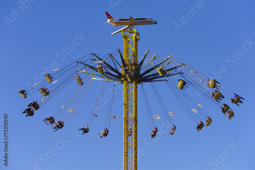 Karussell am Oktoberfest in München photo