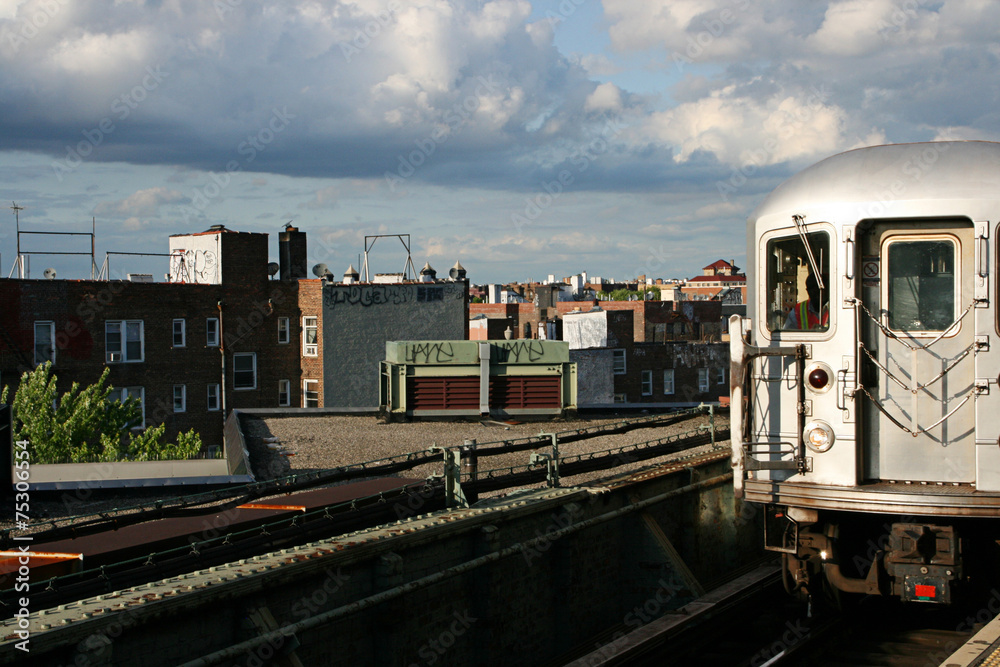 Obraz premium Kolej w Queens