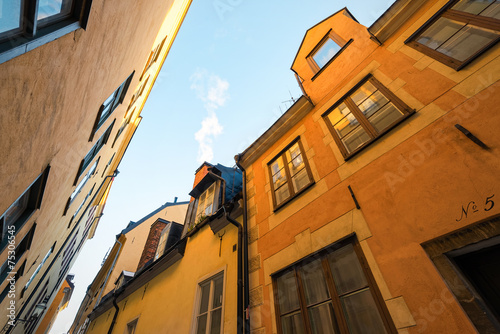 Colorful facades in the old...