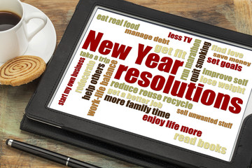 New Year goals or resolutions