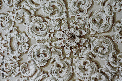 Baroque ornament detail ceiling