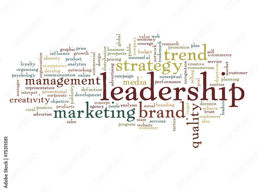 Conceptual business word cloud isolated