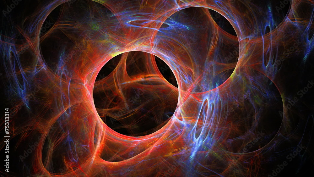 Digital abstract fractal background generated at computer.