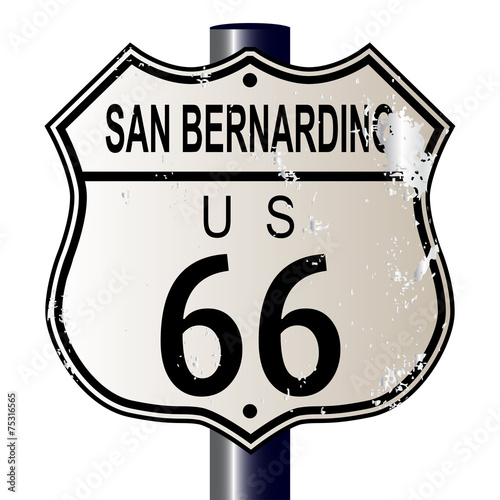 San Bernardino Route 66 Highway Sign