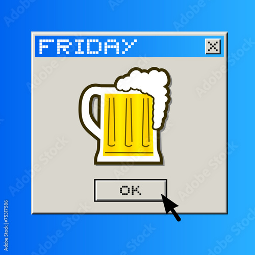 Friday beer message