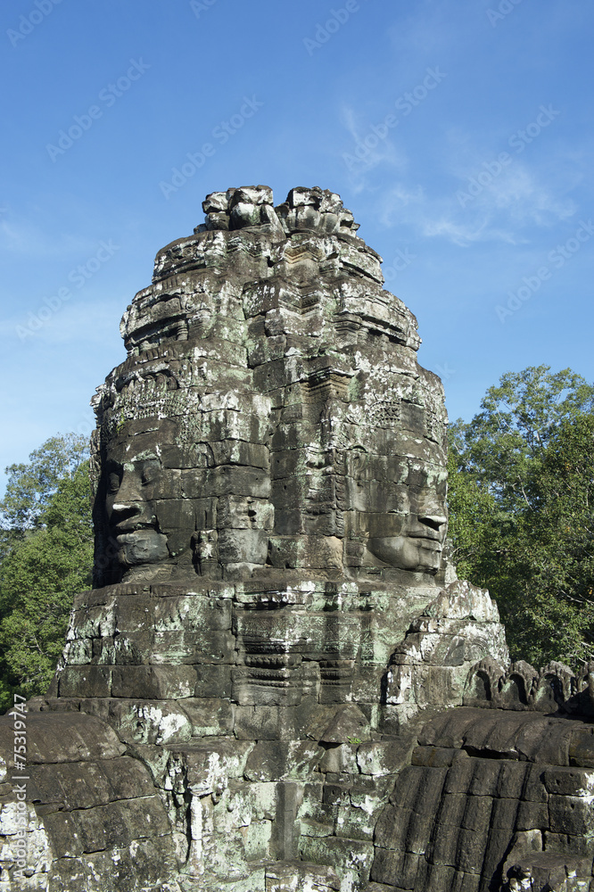 Fototapeta premium Angkor Wat Temple of Bayon Stone Faces