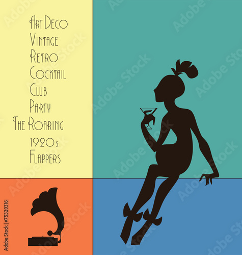 The roaring flappers girl design