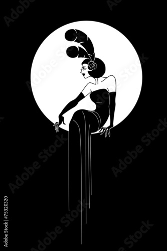 Art Deco Lady fashion design © JeraRS