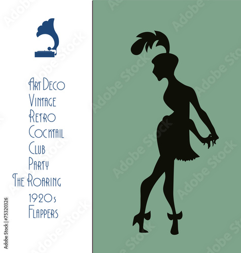 The roaring flappers girl design